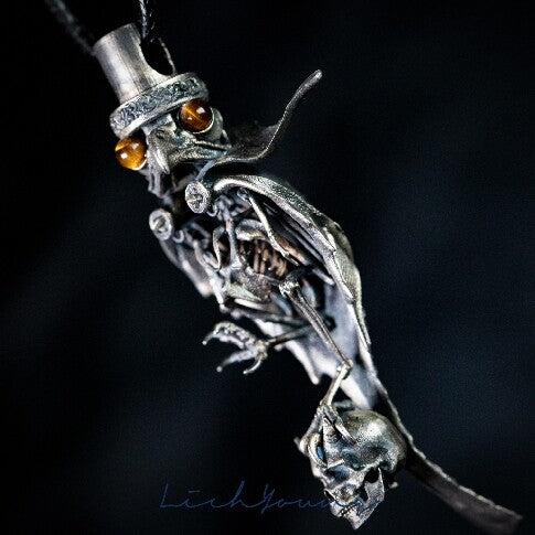 Duke Skull Owl Pendant