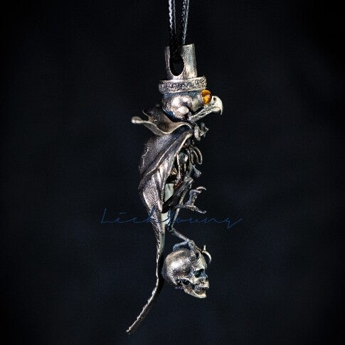 Duke Skull Owl Pendant