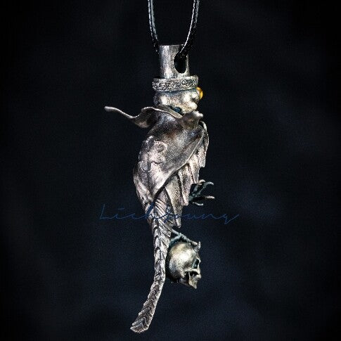 Duke Skull Owl Pendant