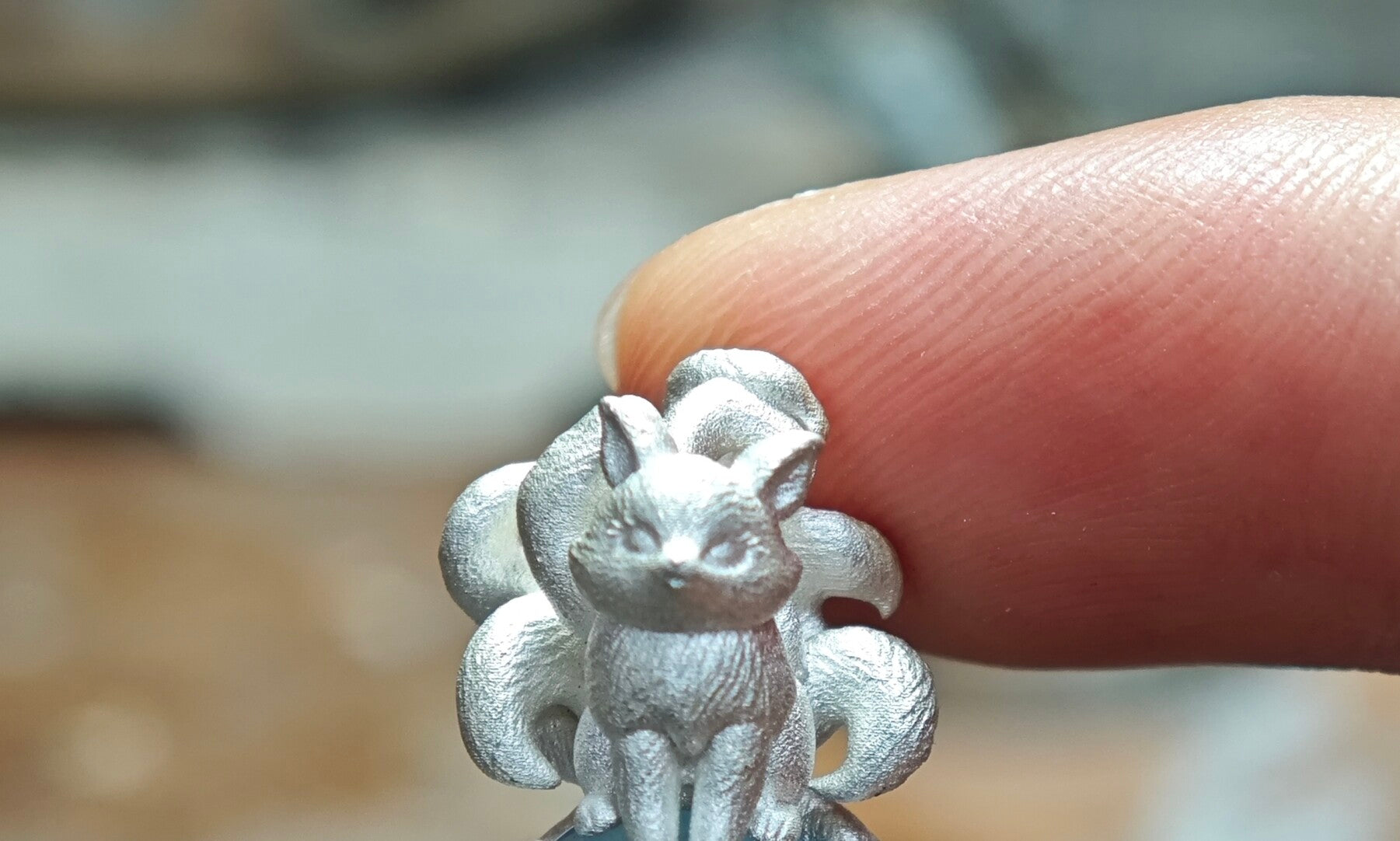 Nine-tailed fox pendant