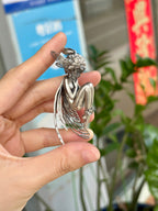 Golden Cicada Girl Necklace