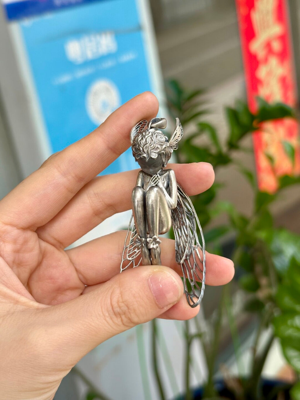 Golden Cicada Girl Necklace