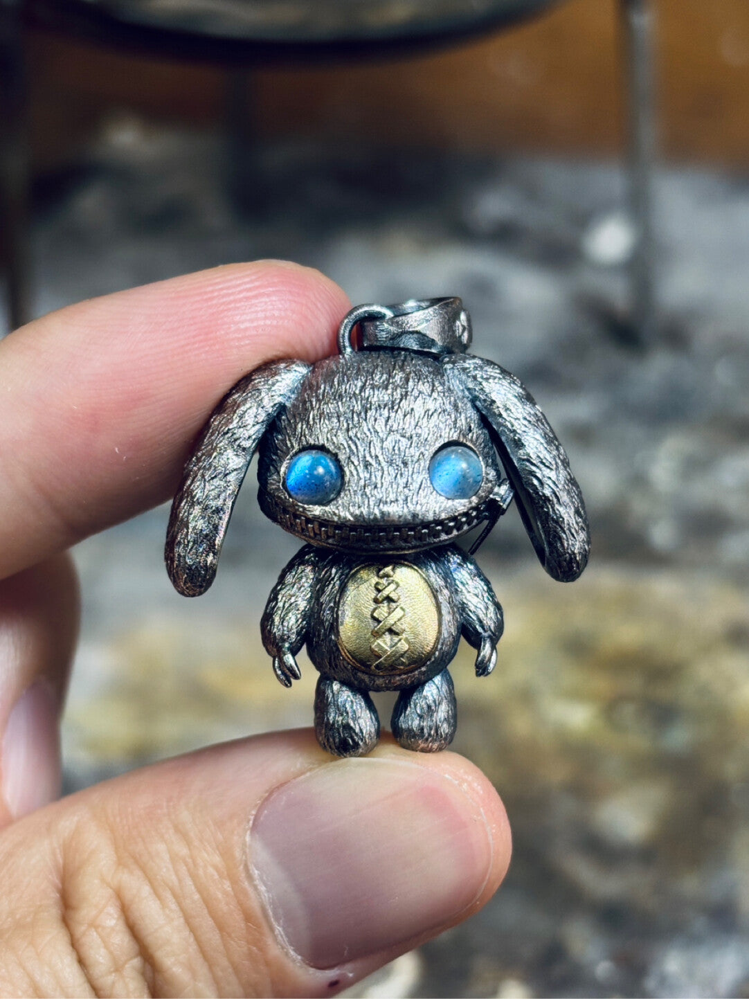 Zipper Rabbit Pendant