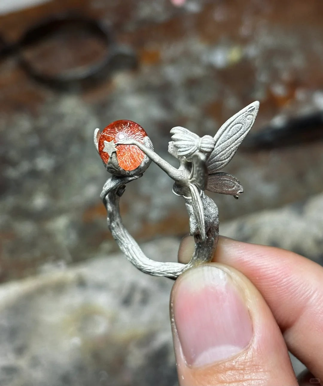 925 Sterling Silver Elf Ring