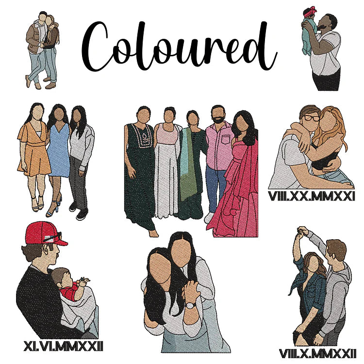 Custom Embroidered Portrait Music Player Sweatshirt