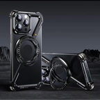 Creative Z-shaped Metal Rotating Stand Magnetic Phone Case