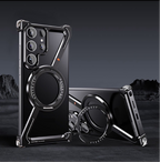 Creative Z-shaped Metal Rotating Stand Magnetic Phone Case