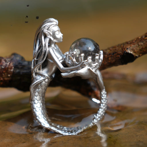 Mermaid and magic crystal Ring