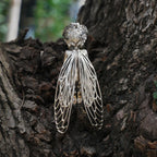 Golden Cicada Girl Necklace