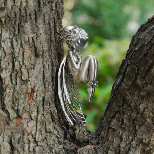 Golden Cicada Girl Necklace