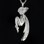 Golden Cicada Girl Necklace