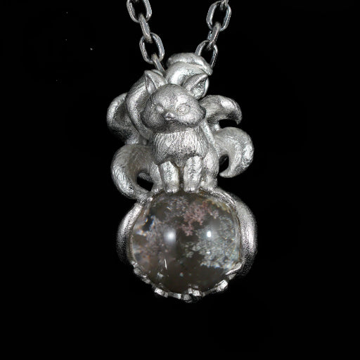 Nine-tailed fox pendant