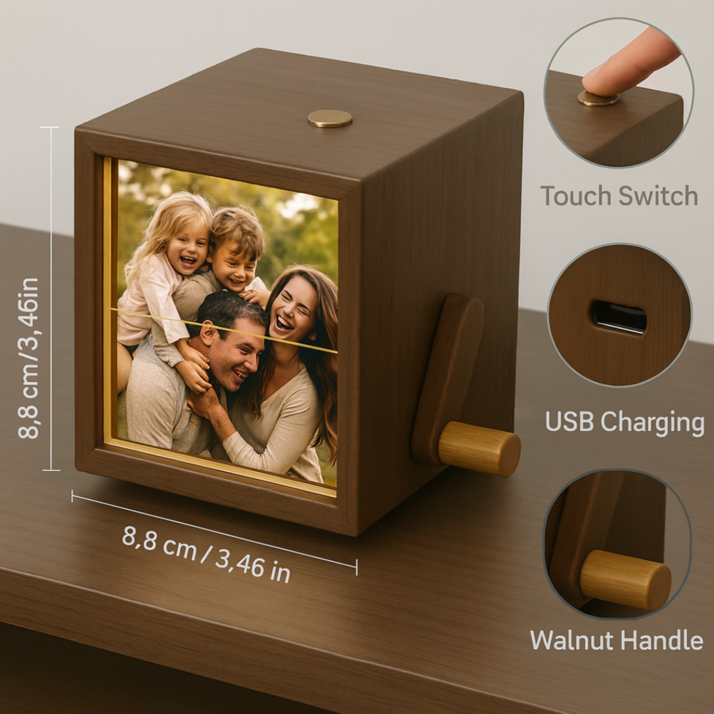 Personalized Photo Music Box with Light