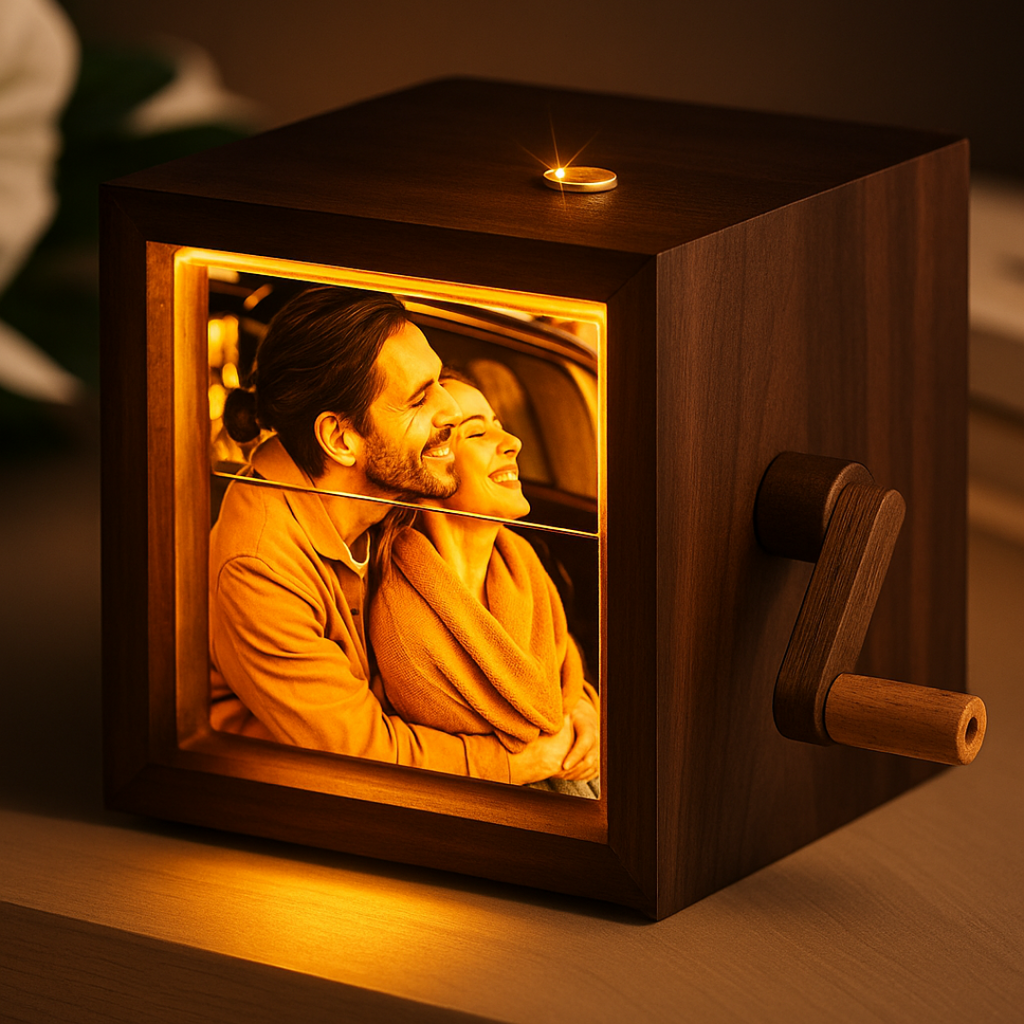 Personalized Photo Music Box with Light