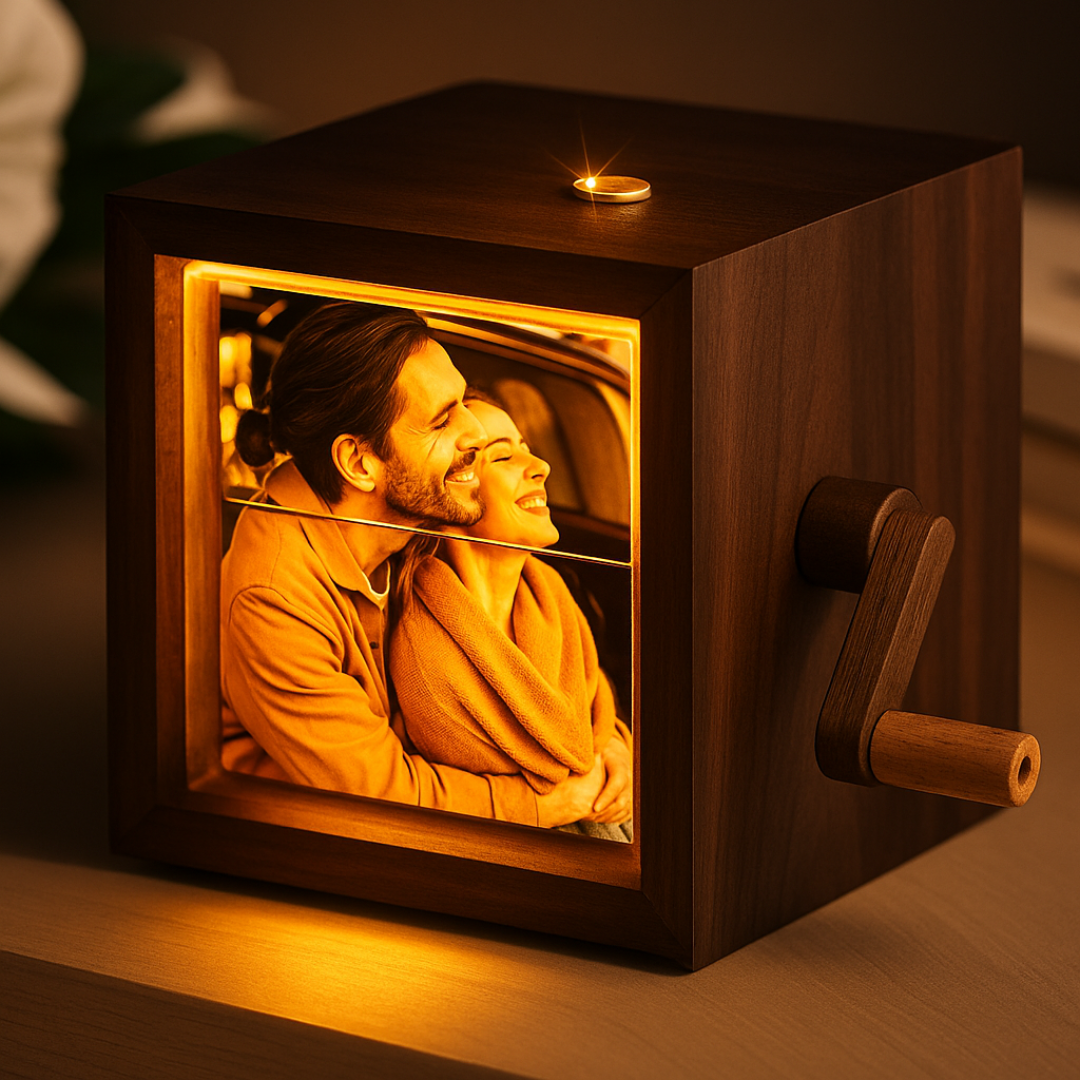 Personalized Photo Music Box with Light