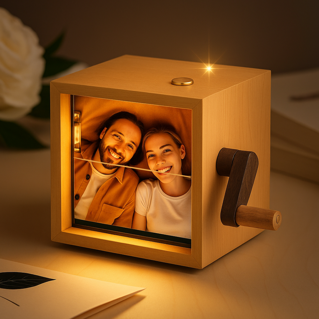 Personalized Photo Music Box with Light